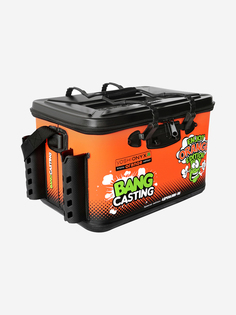 Ящик рыболовный Yoshi Onyx Orange с держателями для удилища, Оранжевый Yoshionyx