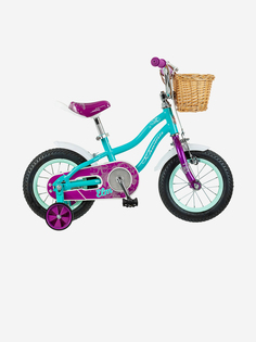 Детский велосипед SCHWINN Elm 12 для девочек до 4 лет. Колеса 12 дюймов. Рост 71 - 97. Система Smart Start, Голубой