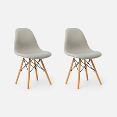 Стул Eames, светло-серый, 2 шт No Brand