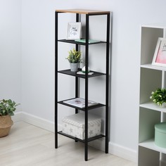 Металлический стеллаж ЗМИ Торонто 15 ЗМИСТТ15Ч, 47x30x146 см