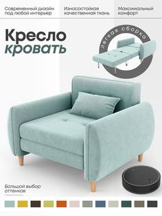 Раскладное кресло Алито Твикс, мятно-голубое