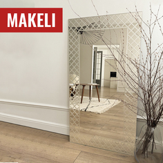 Зеркало Makeli "Аквамарин" 110х60 см с гравировкой