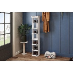 Стеллаж Норд №3, 250х300х1628, Белый Клик Мебель