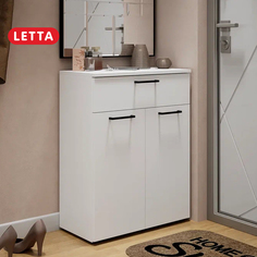 Комод Веста Lite LETTA Белое тиснение