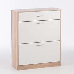 Обувница 782х280х960 дуб сонома/белый Клик Мебель