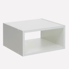 Стеллаж №2 DICE CUBE 1/2 секция, 360х180х320, Белый Клик Мебель