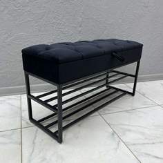 Банкетка-обувница STEEL MEBEL БПЧ-0К6, черный