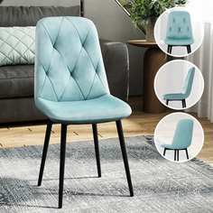 Стул Soft&Chair DC-2103, тиффани/черный
