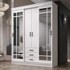 Шкаф-купе Лорд 1700х580х2200 Белый гладкий No Brand