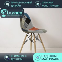 Стулья для кухни BarneoPro N-12 Patchwork 95275 рогожка мультиколор, комплект 1 шт