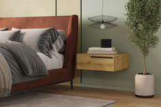 Тумба прикроватная подвесная Лорена Пакс-2 Дуб Золотистый Мегамебель