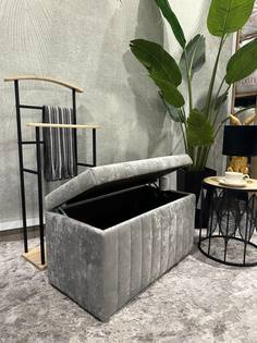 Пуф банкетка El todo Монро 321-18 серый 80х40х45