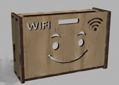 Полка настенная для модема Wi-Fi , полка домик Ais Laser