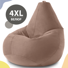 Кресло-мешок груша XXXXL Комфорт, велюр, какао My Puff