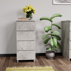 Офисная тумба DOMOKOMOD Цемент 33x50x75 см
