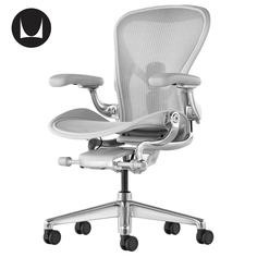 Кресло Herman Miller Aeron Mineral / Polished Aluminum, размер C