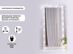 Гримерное зеркало GM Mirror 80х180см, белый