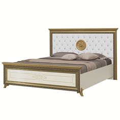 Кровать без короны мягкое изголовье сп/м 1600х2000 мм 1850х2115х1430 мм Christiano