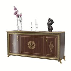 Комод 4-дверный 1890х524х920 мм орех Christiano