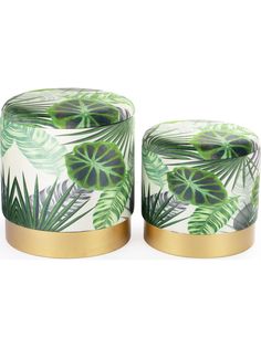 Пуфы с крышкой 2 предмета 40х40х45;35х35х36см Glasar 49-123/BM ГЛАСАР