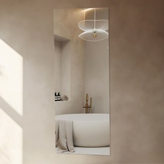 Зеркало, настенное, с креплением на 4 зажима, 110х45 см No Brand