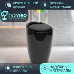 Пуф-банкетка в прихожую BarneoPro N-13 Otto 94901V1 черный, с местом для хранения
