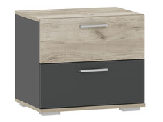 Обувница Обуница Санти НМ 013.24 Антрацит/Дуб Крафт серый Silva