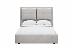 Кровать Сильва Ester 1400 Модель 311 Велюр Ультра Смог Silva