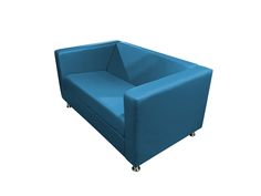 Диван двухместный Барбадос, бирюзовый No Brand