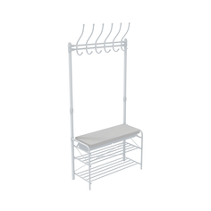 Вешалка напольная Nika, 175x82,5x33,5 см, матовый серый
