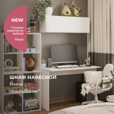 Настенная полка Alternative Ривза ридс 100x30.7x33.5 см, белый