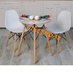 Стол Круглый КАНАДСКИЙ ДУБ D600 мм Сканди/Eames No Brand