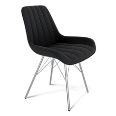 Стул Sheffilton SHT-ST37/S37 ночное затмение/хром лак