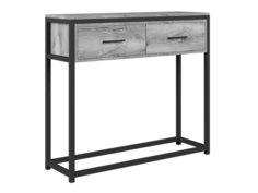 Консоль Desk Question Итла Дуб белый / Черный, металл