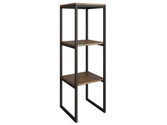 Стеллаж DQ Muette Орех Кантри / Черный, металл Desk Question