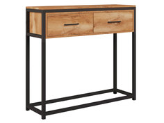 Консоль Desk Question Итла Дуб табачный / Черный, металл