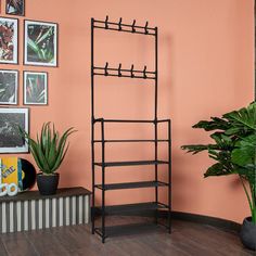 Напольная вешалка для одежды Helex Home W-11, черная