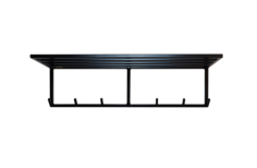 Вешалка настенная s12.shop 100x4.5x30 см черный