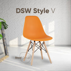 Стул для кухни Stool Group EAMES DSW Style V оранжевый