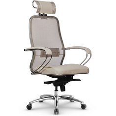 Кресло МЕТТА Samurai SL-2.04 MPES, на колесиках, сетка, Темно-бежевый z312295696