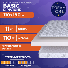 Матрас анатомический DreamSon Basic беспружинный110х190