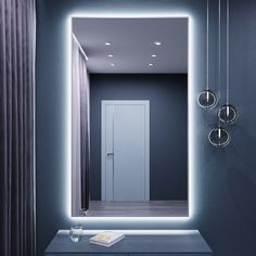 Зеркало с подсветкой настенное ONE MARKET 150х80 см 6000К Серебро