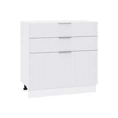 Кухонный модуль напольный Сурская мебель Сиэль Ян 80x47,8x81,6 см с 3-мя ящиками