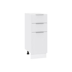 Кухонный модуль напольный Сурская мебель Сиэль Ян 30x47,8x81,6 см с 3-мя ящиками