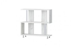 Стеллаж-мини Регион 058, дуб крафт белый, 80x22x76 см