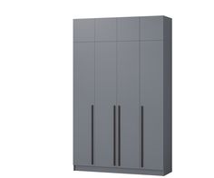 Шкаф Регион 058 Бастион с антресолью, 2,0м, графит