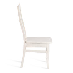 Стул TetChair DOLCE жёсткое сидение бук, мдф, 40х46х100, Ivory white