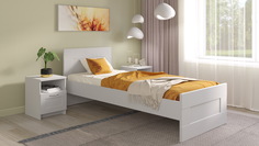 Кровать Askona Istra белый 90x200