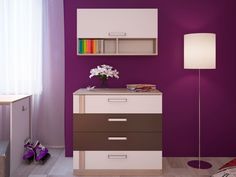 Комод Волкер М06, ясень шимо светлый / белый / арабика No Brand