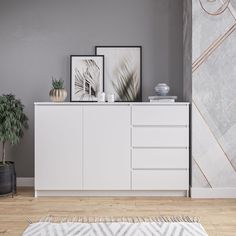 Комод Охта 1600.4 Белый гладкий No Brand